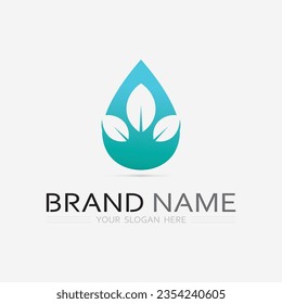 Gardening logo with shovel icon and tree with green leaves logo template.