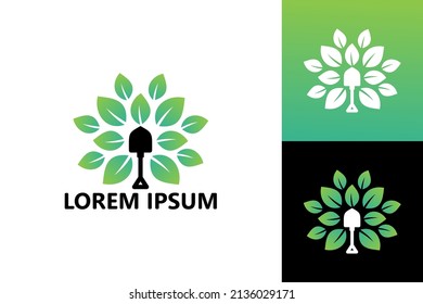 Gardening logo template design vector