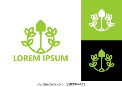 Gardening logo template design vector