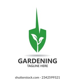 gardening logo vector icon design 