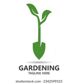 gardening logo vector icon design 