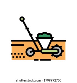 gardening machine color icon vector. gardening machine sign. isolated symbol illustration