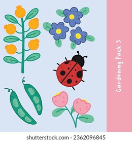 Ilustración de vectores de Gardening Pack 3