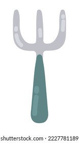 icono de herramienta de pichfork de jardinería aislado