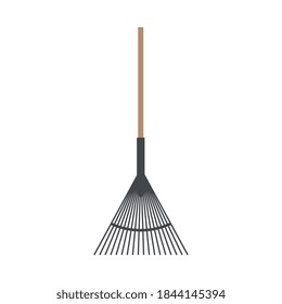 Gardening rake design, garden planting and nature theme Vector illustration