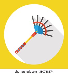 gardening Rake flat icon