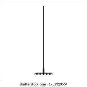 gardening rake. illustration for web and mobile design.