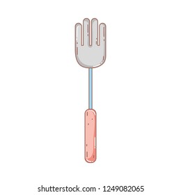 gardening rake isolated icon