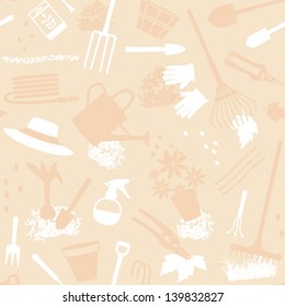 Gardening related seamless pattern 3