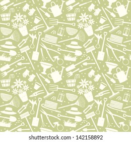 Gardening related seamless pattern 5