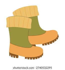 Gardening rubber boots side view