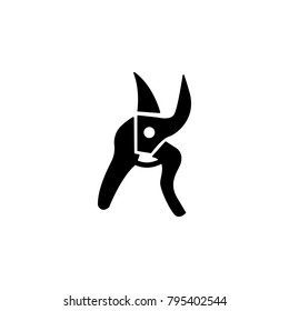 gardening scissors icon. Element of farming and garden icons. Premium quality graphic design icon. Signs, outline symbols collection icon for websites, web design, mobile app on white background