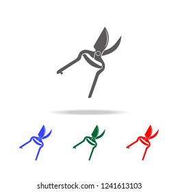 gardening scissors icon. Elements of garden in multi colored icons. Premium quality graphic design icon. Simple icon for websites, web design, mobile app, info graphics