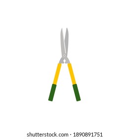 Gardening scissors icon. Vector illustration.