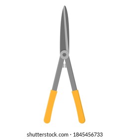 Gardening scissors isolated on white background. Gardening tool. Vector illustration in cartoon style for your design.