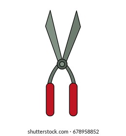 gardening scissors vector illustration