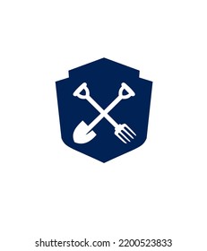 Gardening service and garden plants logo
