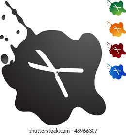 Gardening Shears button isolated on a background.