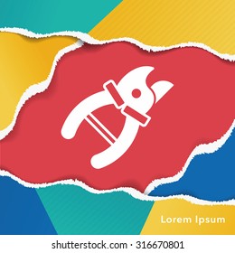 Gardening shears icon