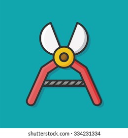 Gardening shears icon