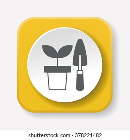 Gardening shears icon