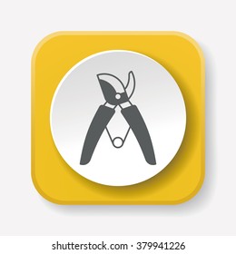 Gardening shears icon