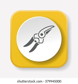 Gardening shears icon