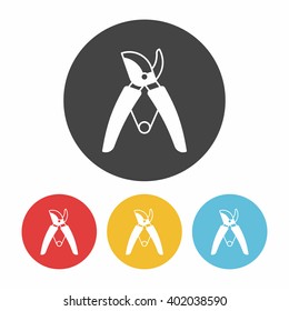 Gardening shears icon