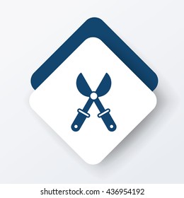 Gardening shears icon