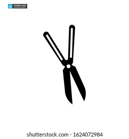 gardening shears icon isolated sign symbol vector illustration - high quality black style vector icons
