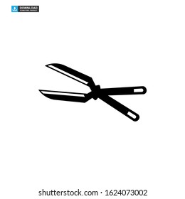 gardening shears icon isolated sign symbol vector illustration - high quality black style vector icons
