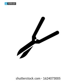 gardening shears icon isolated sign symbol vector illustration - high quality black style vector icons
