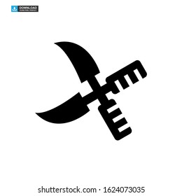 gardening shears icon isolated sign symbol vector illustration - high quality black style vector icons
