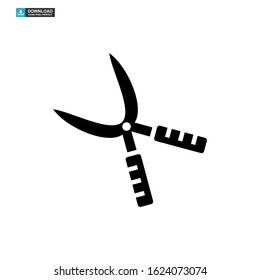 gardening shears icon isolated sign symbol vector illustration - high quality black style vector icons
