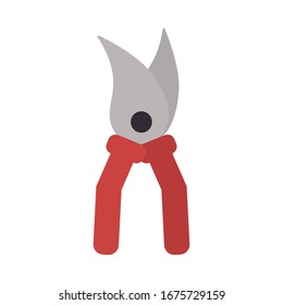 gardening shears on white background vector illustration design
