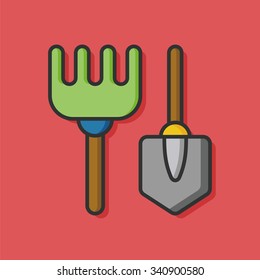 gardening shovel icon