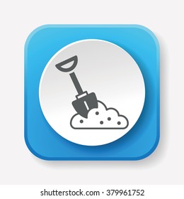 gardening shovel icon