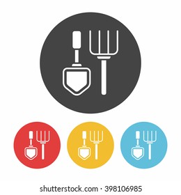 gardening shovel icon