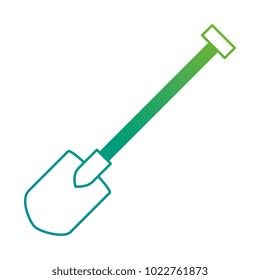 gardening shovel isolated icon