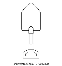 gardening shovel isolated icon