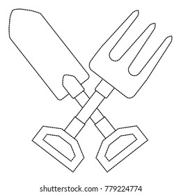 gardening shovel with rake