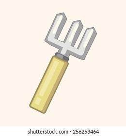 gardening shovel theme elements