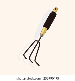gardening shovel theme elements