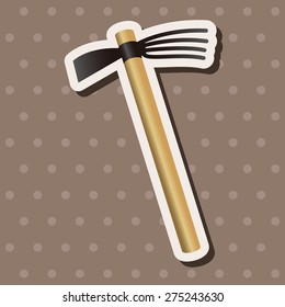 gardening shovel theme elements