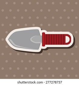 gardening shovel theme elements
