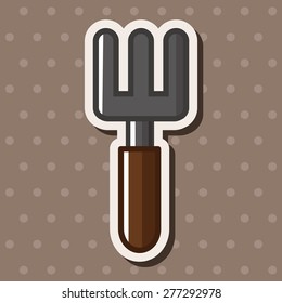 gardening shovel theme elements