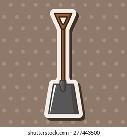 gardening shovel theme elements