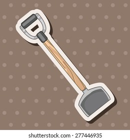 gardening shovel theme elements