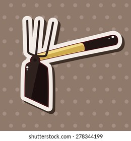 gardening shovel theme elements