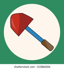 gardening shovel theme elements